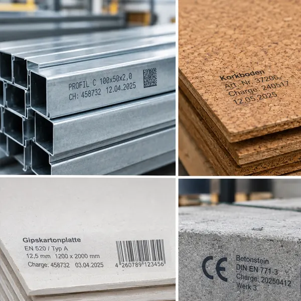 Markiersysteme in der Baustoffindustrie